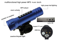 Strobe แบบพกพาที่สามารถปรับไฟฉาย LED ไฟฉายกับผู้เล่น MP3 YSF - MT08