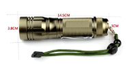 5mm มินิอลูมิเนียม XPC R4 เหยียบไฟฉาย LED แสงสีขาว 60 Lumens, super bright