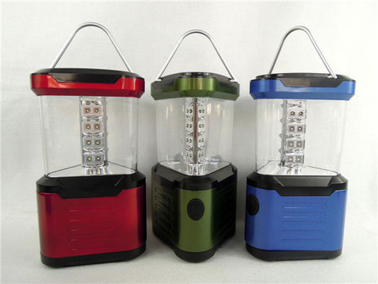 0.5 วัตต์กลางแจ้งพลาสติก 24 LED ตั้งแคมป์ไฟกับ 4 * D แบตเตอรี่ 100lm