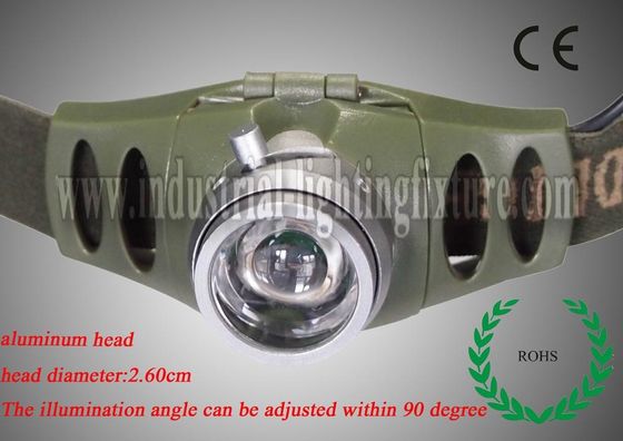 3W CREE พลังงานสูงแบบชาร์จไฟ Led ไฟหน้าไฟฉาย 160 Lumens เอาท์พุท