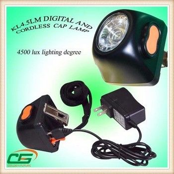 IP65 LED หัวไฟฉาย / ไฟ LED ไร้สายเหมืองไฟหน้าแบบชาร์จไฟได้