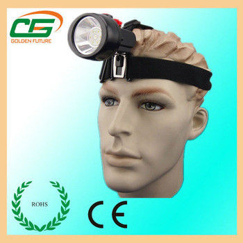 KL2.5LM แบบชาร์จไฟหน้าเหมืองถ่านหิน / LED หัวไฟฉาย LED ได้รับการอนุมัติ MSHA
