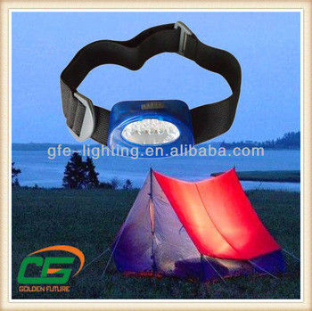 แบตเตอรี่แห้งขนาดเล็กตั้งแคมป์ไฟ LED ไฟหน้าด้วย 5pcs LED สีขาว, 14000MCD