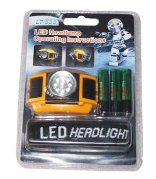 ฉุกเฉินแห้ง LED แบตเตอรี่ Headtorch / ไฟหน้ากับ 9 ไฟ LED IP54