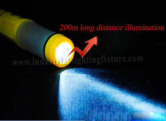 ไฟฉายไฟ LED สีเหลืองรถฉุกเฉิน LED แบบชาร์จไฟด้วยไฟ LED 9