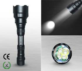 900 Lumens แบบชาร์จพลังงานสูงไฟฉาย LED ไฟฉายตำรวจ
