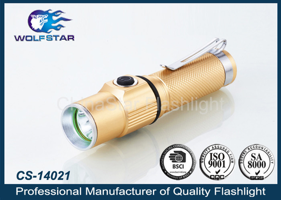 5Watt มินิอลูมิเนียม LED แบบชาร์จไฟคบเพลิงตั้งแคมป์ไฟฉาย LED ยุทธวิธี