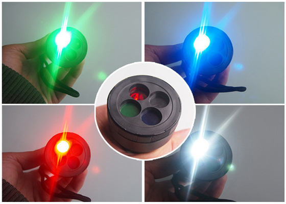 4 สีกลางแจ้งแข็งแกร่ง 170 LM เหยียบไฟฉาย LED ด้วย 3 โหมดสวิทช์