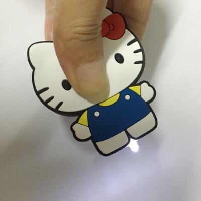 น่ารักนำซอฟท์พลาสติก PVC Hello Kitty พวงกุญแจมินิกระเป๋าอุปกรณ์เสริม