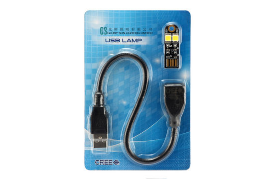 ดำ / ขาวสีขาวมินิ USB หลอดไฟ LED สำหรับแป้นพิมพ์แล็ปท็อป