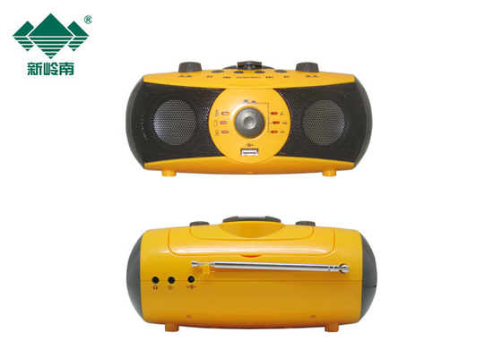 มัลติฟังก์ชั่ Mp3 เสียงเครื่องเล่นไดนาโมไฟฉาย LED ไฟฉายวิทยุและเครื่องเล่นดีวีดี