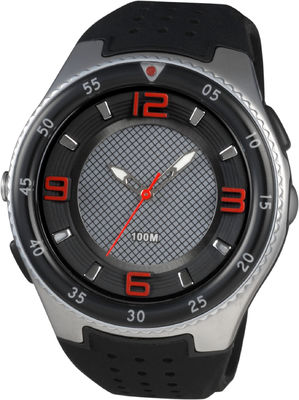บุรุษรอบ Sporty นาฬิกาอะนาล็อกกับไฟฉาย LED และกันน้ำลึก 100 เมตร