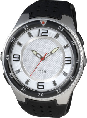 บุรุษรอบ Sporty นาฬิกาอะนาล็อกกับไฟฉาย LED และกันน้ำลึก 100 เมตร