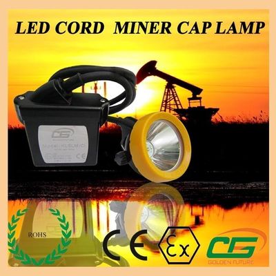 15000lux LED กันน้ำเครื่องจักรแสง ATEX พกพา 6.5Ah คนงานเหมืองหมวกกันน็อค