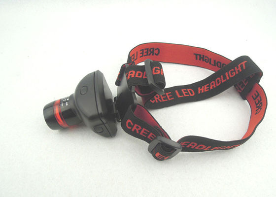 ซูม LED หัวไฟฉาย 180LM กับแหวนสีแดง, ไฟหน้าแบบชาร์จไฟสำหรับการทำงาน
