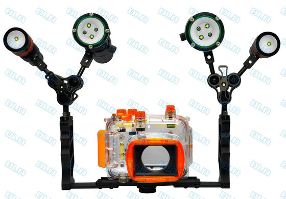 ดำน้ำถ่ายภาพใต้น้ำโคมไฟไฟ LED วิดีโอดำน้ำ Torches
