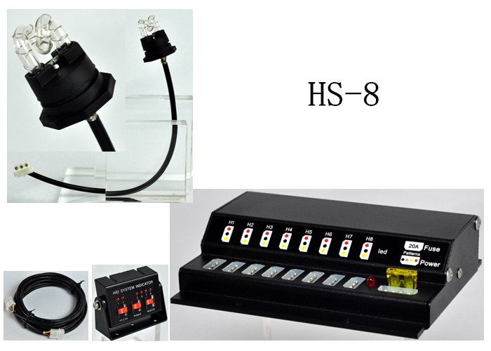 Hi / Lo เข้ม HID ระบบ Strobe Hideaway ไฟภายในไฟหน้ารถ HS-8